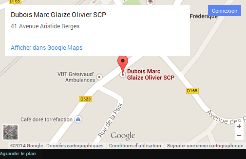 agrandir le plan via google maps